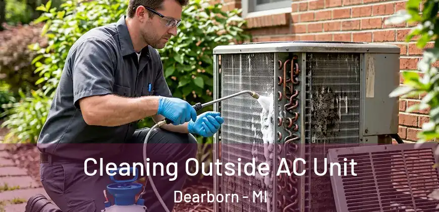 Cleaning Outside AC Unit Dearborn - MI