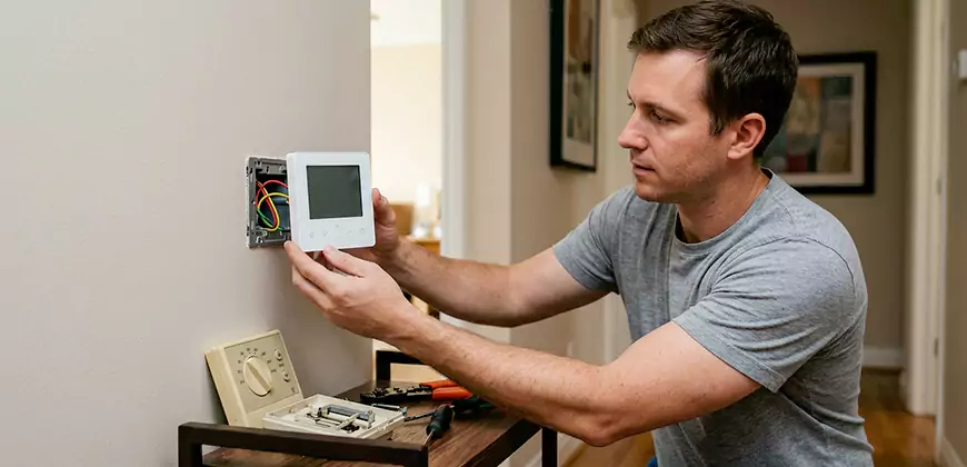 Heat Pump Thermostat Configuration in Dearborn